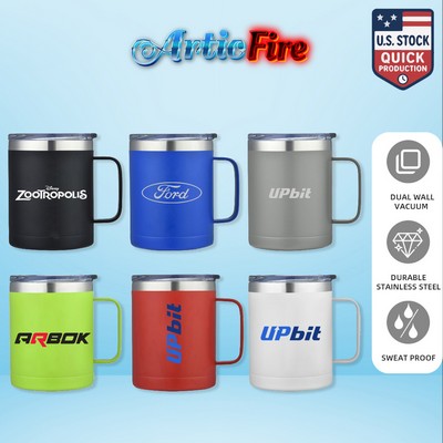 ArticFire 14 oz Stainless Steel Vacuum Camping Mug with Handle
