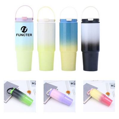 30 Oz. Stainless Steel Color Changing Vacuum Bottle