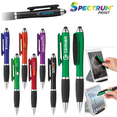 Curvaceous Stylus Twist Pen w/Screen Cleaner