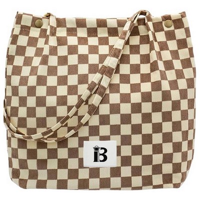 Women's Reusable Corduroy Tote Bags