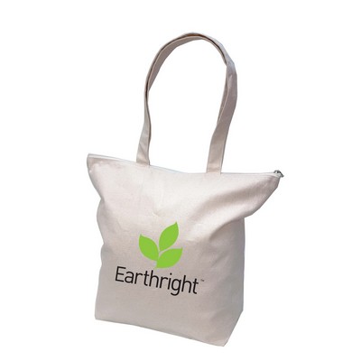 Deluxe Cotton Zipper Travel Tote