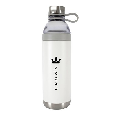 Finn 18oz stainless steel double wall vacuum bottle matte white, gift box