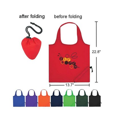 Foldable Strawberry Polyester Bag-22.8"x13.7"