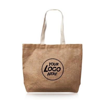 Natural Jute Fiber Carry-On Tote Bags