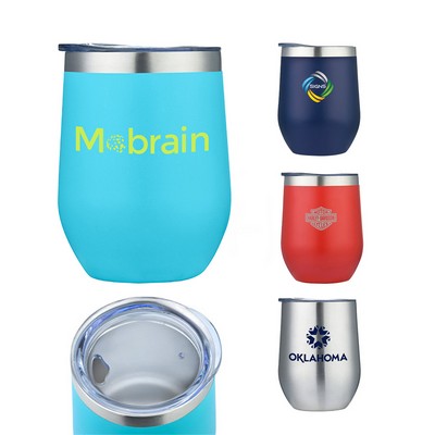 12 oz Stainless Steel Wine Tumbler
