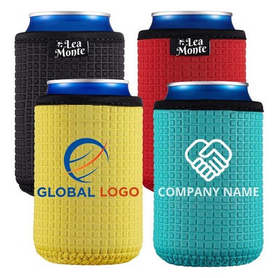 Stylish and Durable 12oz Embossed Neoprene Can Cooler