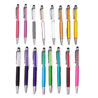 Crystal Capacitive Stylus Ballpoint Pen