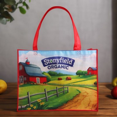 2 Sided Sublimated Large Shopping Tote Bag