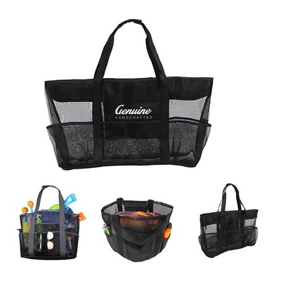 Large Capacity Mesh Beach Tote Bag