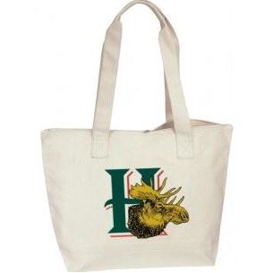 Canvas Zippered Tote Bag