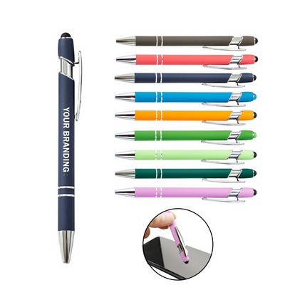 Metal Touchscreen Grip Ballpoint Stylus Pen