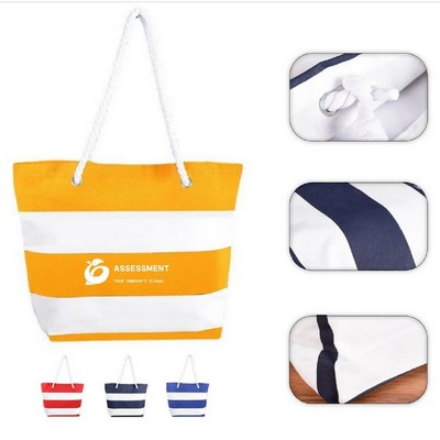 Canvas Boat Beach Tote