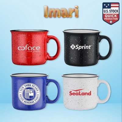 Imari 15 oz Ceramic Speckled Campfire Mug
