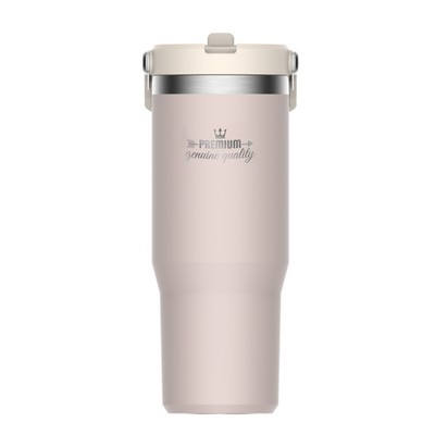 Stanley® IceFlow 30oz Flip Straw Tumbler, Pink (Rose) - Etched