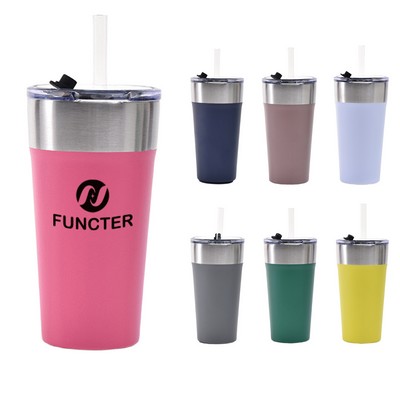 16 Oz. Stainless Steel Insulated Mug Vacuum Bottle