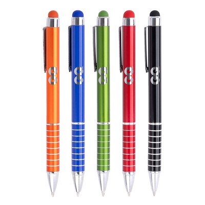 Union Printed - Grid Stylus Twist Metal Pen