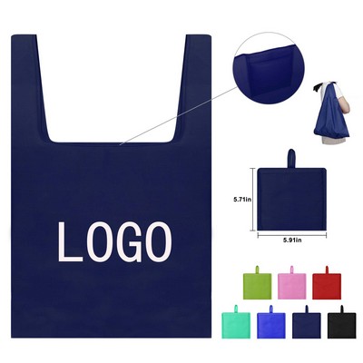 Foldable Polyester Shopping Grocery Tote Bag