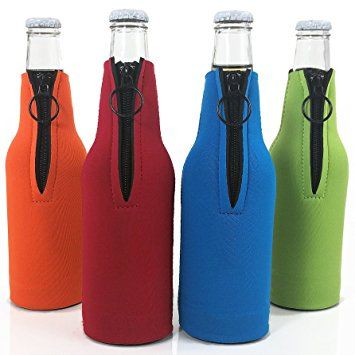 Zipper Foam Bottle Cooler Insulator