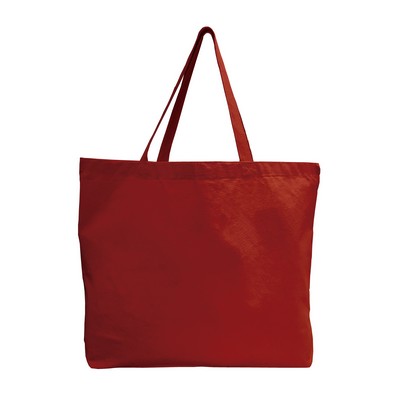 Canvas Jumbo Tote w/ Bottom Gusset